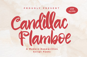 Candillac Flamboe - Handwritten Script fonts
