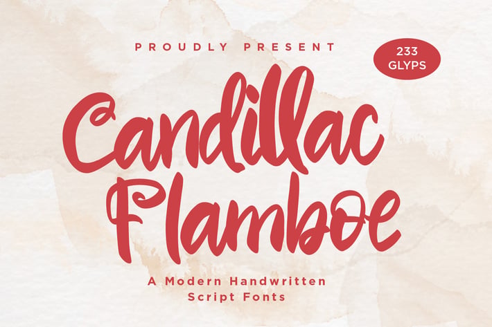 Candillac Flamboe - Handwritten Script fonts