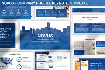 Novus - Company Profile Keynote Template
