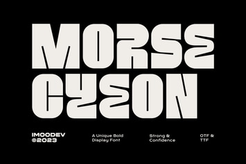 Morse Cyeon - Unique Bold Display Font