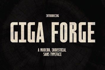 Giga Forge - Industrial Typeface