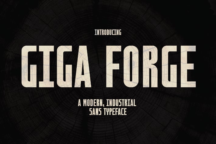 Giga Forge - Industrial Typeface