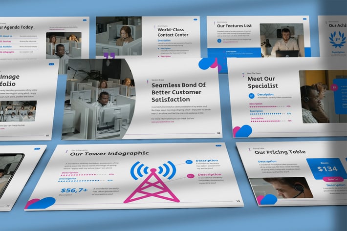 GoConnect - Call Center Powerpoint Template