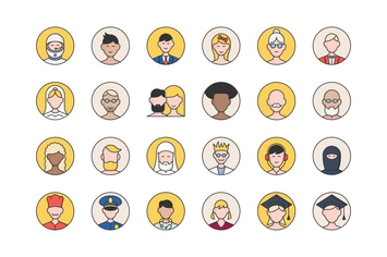 32 User Avatars Icons