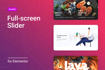 Full-screen Slider for Elementor