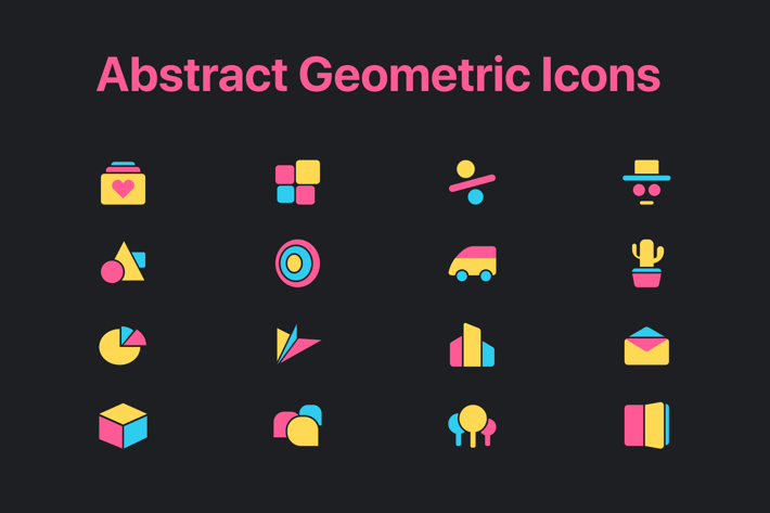 Abstract Geometric Icons