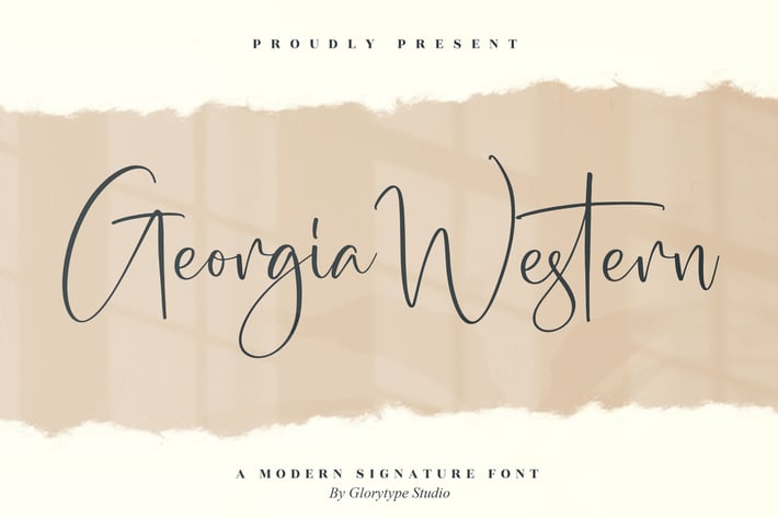 Georgia Western Modern Signature Font