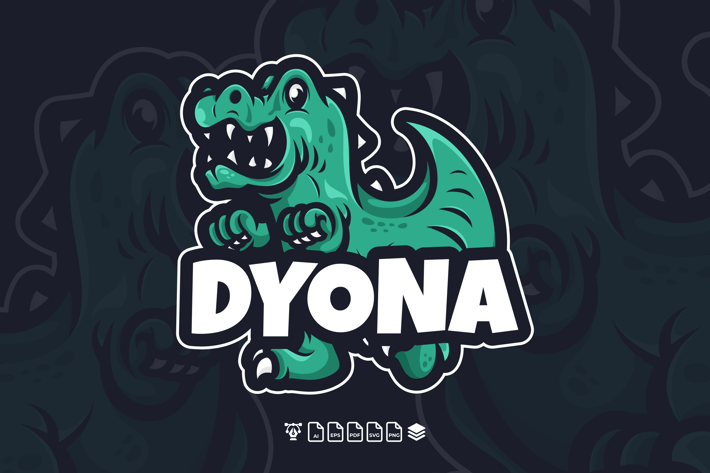 DINO MASCOT LOGO