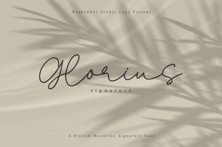 Glorius - Signature Font