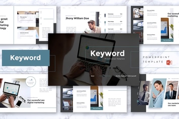 KEYWORD- SEO Digital Marketing Powerpoint Template