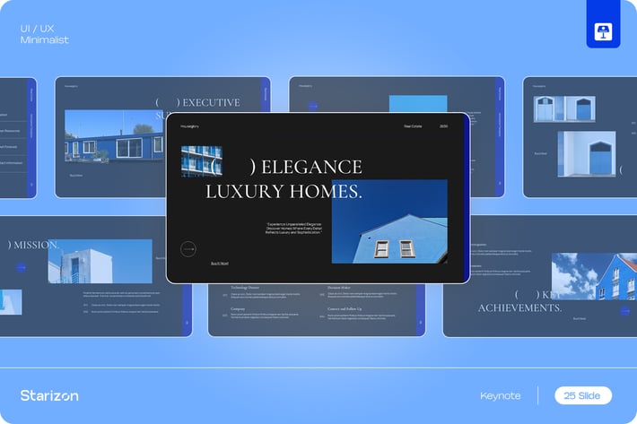 Black Minimalist Real Estate Annual Report • 005
