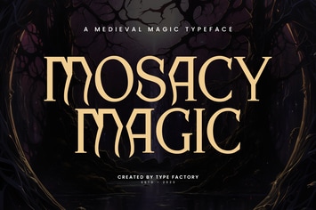 Mosacy Magic - Medieval Magic Typeface