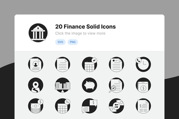 Finance Solid Icons