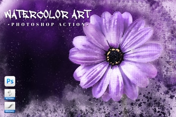 Watercolor Art Photoshop Action