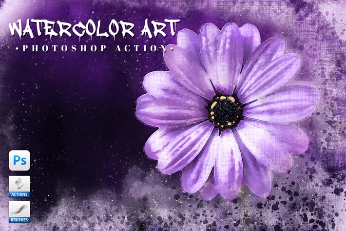 Watercolor Art Photoshop Action