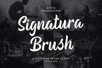 Signatura Brush - Lettering Brush Script Typeface