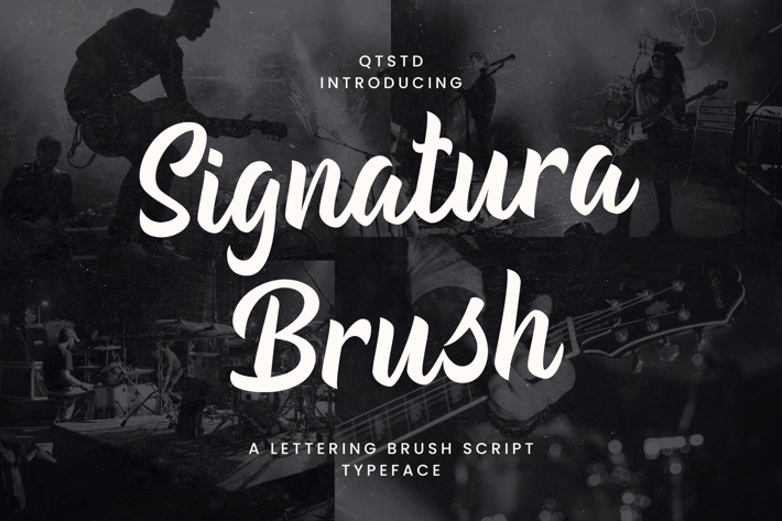 Signatura Brush - Lettering Brush Script Typeface