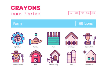 95 Farming Icons
