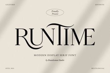 Runtime - Modern Display Serif Font