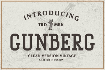 Gunberg Vintage Font