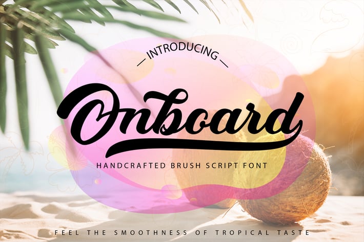 Onboard | Smooth Script Font
