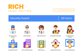 80 Security Guard Icons