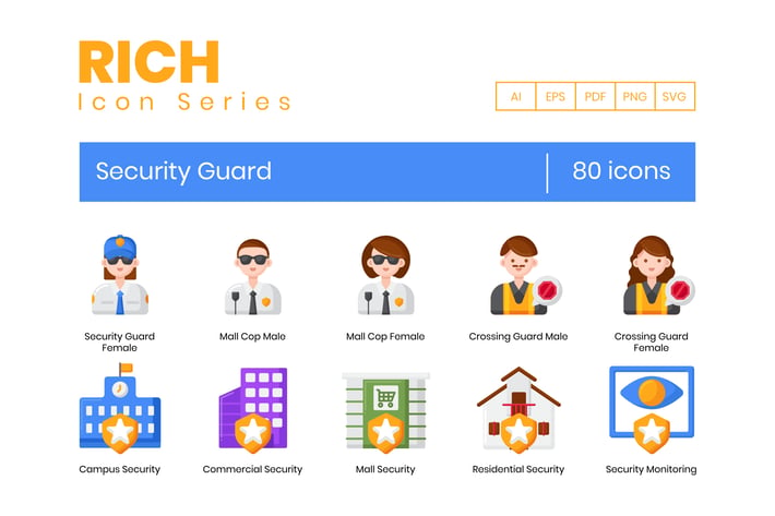80 Security Guard Icons