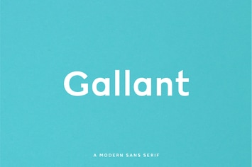 Gallant - A Geometric Typeface