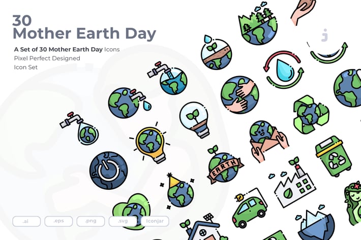 30 Mother Earth Day Icons