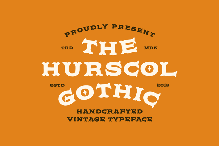 Hurscol Gothic Typeface