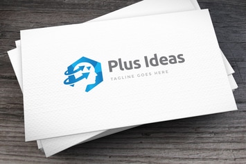 Plus Ideas Logo Template