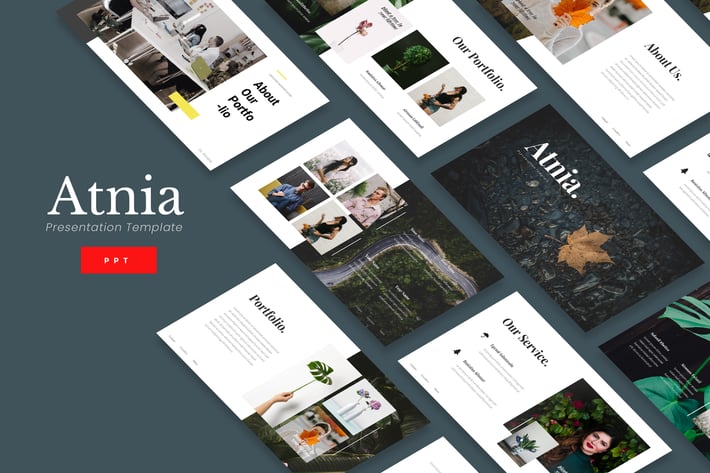 Atnia - Green Lifestyle Powerpoint Template