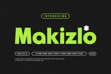 Makizlo - Modern Stylish Sans Serif