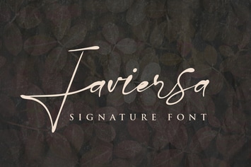 Javiersa - Signature Font