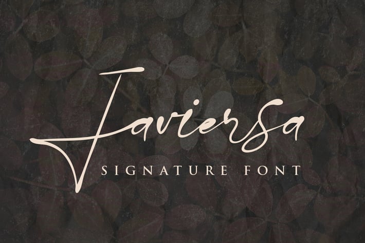 Javiersa - Signature Font