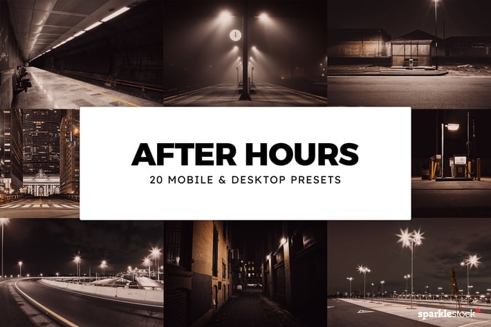 20 After Hours Lightroom Presets & LUTs