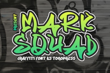 MARK SQUAD - Graffiti font