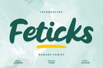 Feticks | Moden Script Font