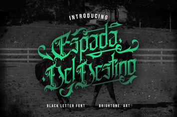 Espada Del Destino - Gothic Type Font