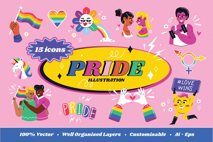 Pride Illustration Set