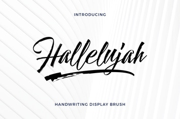 Hallelujah - Handwriting Display Brush