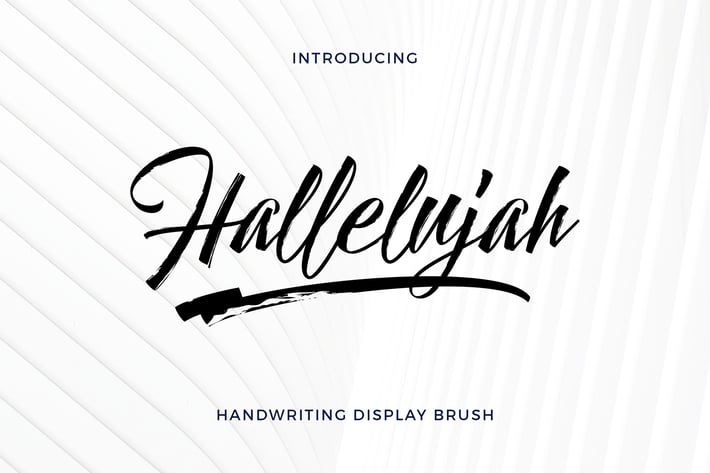 Hallelujah - Handwriting Display Brush