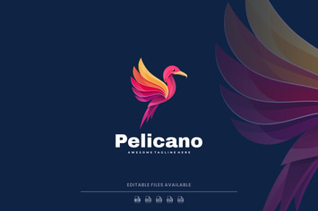 Pelican Gradient Logo