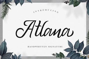 Atlana - Elegant Handwritten Script