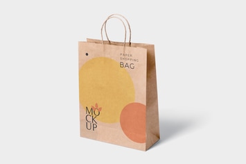 5 Paper Shopping Bag Mockups