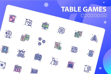 Table Games Icon Pack
