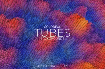 Colorful Tubes Backgrounds