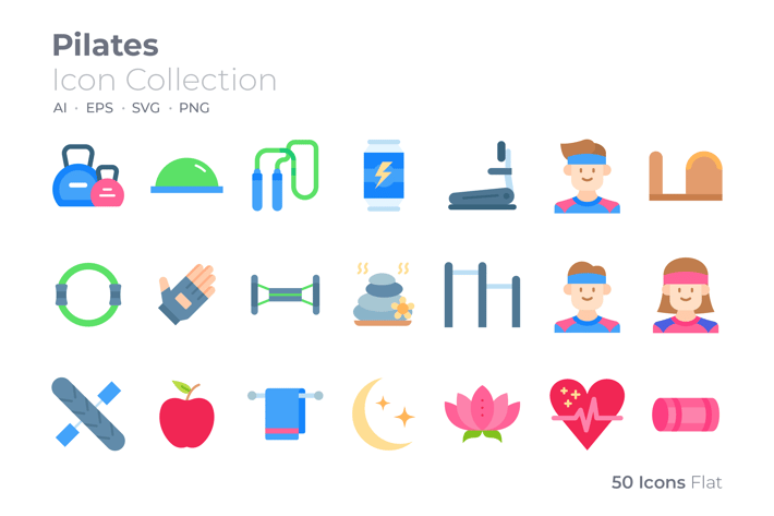 Pilates Color Icon