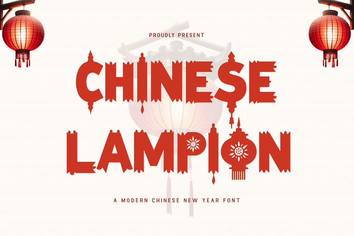 Chinese Lampion - A Modern Chinese New Year Font