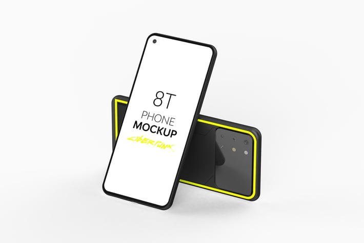 8T Cyberpunk Phone Mockup